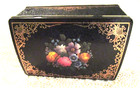Set Of 5 Beautiful Vintage Victorian-style Floral Tins - Rare Shapes sizes - Euc
