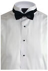 Men s Wing Collar Tuxedo Shirt With Bow Tie  1 8  Pleat