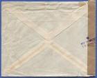 Straits Settlements 1941 Singapore Censored Cover To New York