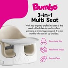 Bumbo Baby Toddler Adjustable 3-in-1 Booster Seat high Chair And Tray  Taupe