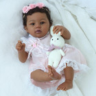Reborn Baby Doll Black Girl     18-inch Realistic Lifelike African American Newbor