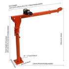1100lb Truck-mounted Crane Hoist Pickup Truck Jib Crane W 3000lb Electric Winch