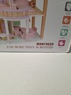 Wooden Doll House  Pink  2 Story  New In Box  Furniture 
