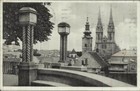 Croatia Sc 11 pair zagreb 4 vi 42-machine Cancel-wwii Censors-postcard View