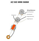 Precision Made Jazz Bass Wiring Harness J Bass-cts 