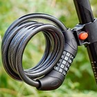 Bicycle Lock 5 Digit Combination 4feet Cable Anti Theft Cable Lock Electric Bike