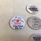 Virginia City   Carson City Nevada Nv Wooden Nickel Token  Bar Tokens  5 Pieces
