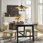 4-arm Candlestick Chandelier With Large Metal Shade Black - Threshold
