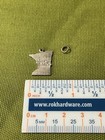 Vintage Sterling Silver Charm   Pendant Minnesota State Green Enamel Accent
