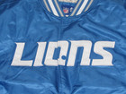Detroit Lions Nfl Quilt Lined Knit Trim Honolulu Blue Varsity Jacket Men s 2xl