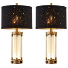 2-pack Hartlove 26  Crystal Lamps   Nightlight usb   Modern Home Decor