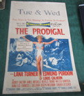 Sexy Lana Turner Is  the Prodigal  Vintage  22x14  Window Card Poster Great 1955