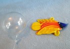Fish Tank Aquarium Float Decoration   Italian Art Glass Blue Mouth Fish Ornament
