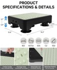 Adjustable Step Stool  3 Levels  Noctilucent Bed Step Stools  600 Lbs Capacity