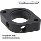 2-port Water Neck Riser For Edelbrock 8895 Or Sbc  3 8 Inch Npt