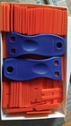Plastic Razor Blade Scraper 4 Pcs And 120 Pcs Blades  Remove Label Decal Tool 