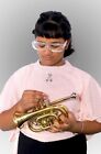 Pocket Bb Pitch Brass With Hard Case   Mouthpiece  Pocket Trumpet