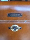 Vintage Samsonite Schwayder No4612 Brown Faux Leather Makeup Train Hard Case