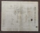 American Merchants Union Express  Stock Certificate   Fargo  Knapp  Ross  1869