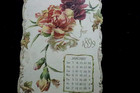 1899 Burns Calendar Ernest Nister Die Cut Hanging Calendar Bavaria Dutton