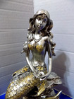 New Mermaid Figurine Statue Coastal Nautical Home Decor Little Mermaid