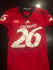 Game Worn Used Adidas Cincinnati Bearcats Football Jersey  26 Size M Lane