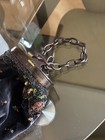 1920s Antique Art Deco Beaded Flapper Purse Tortoiseshell Frame Silk Evening Bag