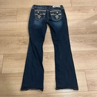 Rock Revival Women   s Betty Easy Boot Faded Embellished Jeans Size 27
