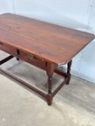 Antique Farm Table Tavern Pub 1800s Walnut Pennsylvania Country