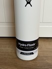 Hydro Flask 24 Oz Wide Mouth Insulated Water Bottle White Flex Straw Cap