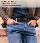 Men Belt Ratchet Click Belt Genuine Leather Adjustable For Men Golf Dress Casual