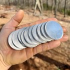 One 5052 Aluminum Disc 2  X 3 16  Silver Metal Coin Blank Round Circle 7 Ga Disk