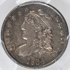 1834 Capped Bust Half Dime Pcgs Au53 Nice Deeply Toned