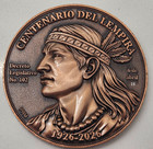 1926 Honduras Cacique Lempira 100 Aniv 2026 Enorme Huge 50mm 2  Coin Medal   B