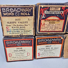 Qrs Mastertouch Broadway 8 Player Piano Rolls Music Songs Word Rolls Vintage