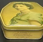 1953 Coronation Of H m  Queen Elizabeth Ii Vintage Souvenir Toffee Picture Tin