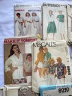 Lot Vintage Sewing Patterns Sizes Simplicity Advance Mccalls Precut Preowned  g 