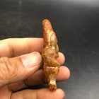 Old China Hongshan Culture Hetian Jade Hand-carved Sun God Amulet Pendant  767