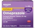 2 Pack Amazon Basic Care Omeprazole 20 Mg - 84 Delayed Release Tablets Exp 06 28