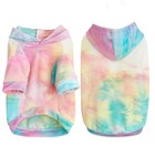Tie Dye Dog Hoodie Puppy Sweater Sweatshirt  Cold Weather Coat Pet Clothes Fo   