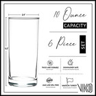 Water Glasses  Set Of 6 Drinking Glasses  Thick And Durable Tumbler  10 Ounce Ta