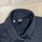 Under Armour Shirt Jacket Mens Small Black Waffle Lined Button Front Overshirt