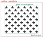 Flag Stencil  50  Stars Rec  Usa Patriotic Country American Custom Diy Joanie