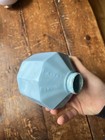 Powder Blue 10 Sided Glass Lightning Rod Ball 1890-1935