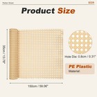 Plastic Rattan Cane Webbing Roll 14 Inch X 4 9 Ft For Chair Caning  Rattan Color