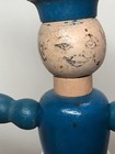 4 5    Antique Vintage Jaymar Wooden Figure Navy Sailor Man Adjustable Doll  cc