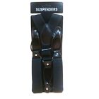 Button Holes Link Men s Suspenders-black With 6 Button Holes 2 Length Adjusters