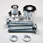 Turn Knobs  Threaded  Knurled   Aluminum Knobs   Steel Hrdw  12-sets Plus Extras