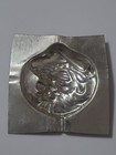 Antique Santa Claus Chocolate Candy Mold Old Saint Nick Metal Christmas Vtg