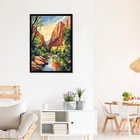 Paint By Numbers Kit - Diy Painting Art Kit  Full Canvas Craft Set - Landscape -